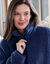 Sherpa-jas met ritssluiting (blauw)