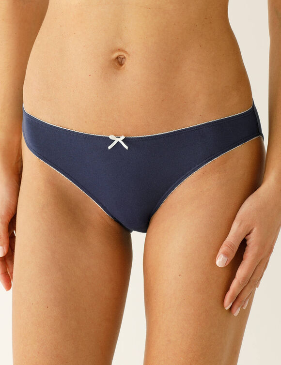 Slip in stretchkatoen met bloemenprint - set van 4 (blauw / groen)