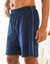Effen pyjamashort met contrasterende piping, katoen (marine)