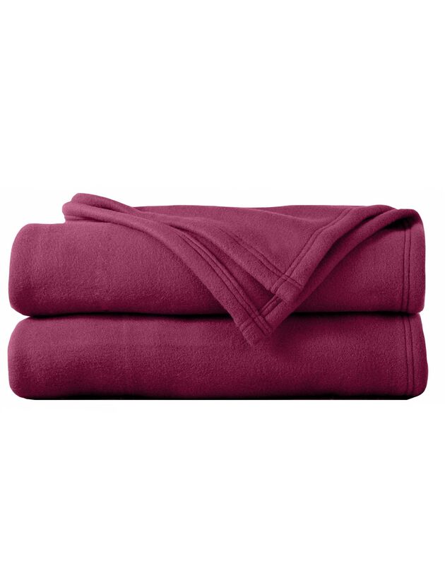 Couverture polaire Thermotec® qualité luxe 450g/m2 (prune)