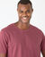 T-shirt col rond manches courtes (rose fonc&eacute;)