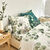 Linge de lit Danae en coton imprimé (vert d'eau)