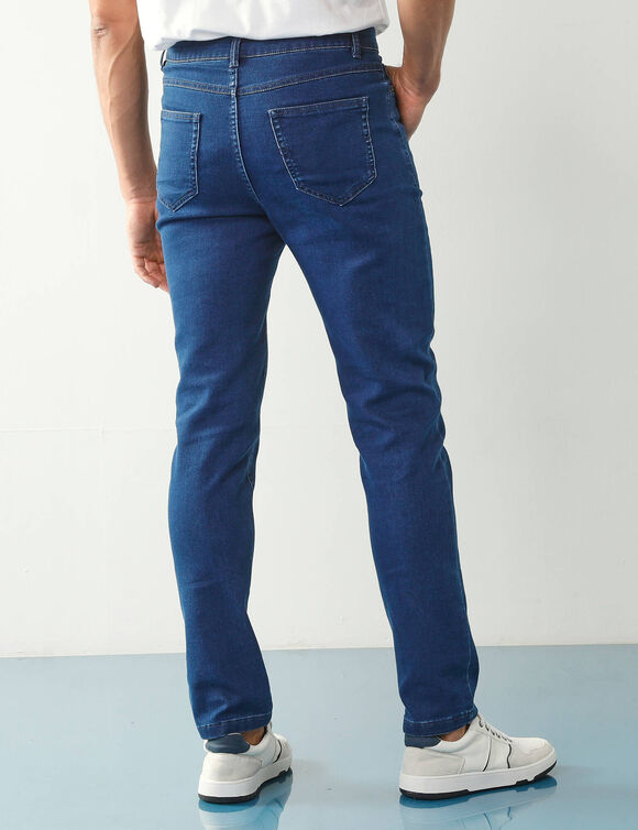 Jean droit 5 poches denim ultra stretch - L30 (stone)
