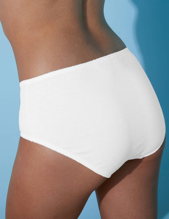 Culotte maxi en coton ajouré - Lot de 2 (blanc + noir)