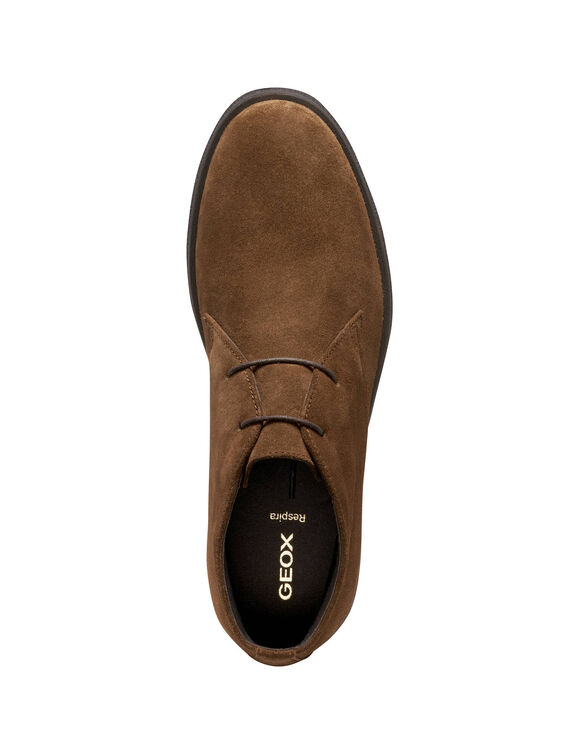 Bottines croûte de cuir CLAUDIO (bruin)