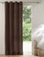 Rideau bachette uni tamisant oeillets (chocolat)