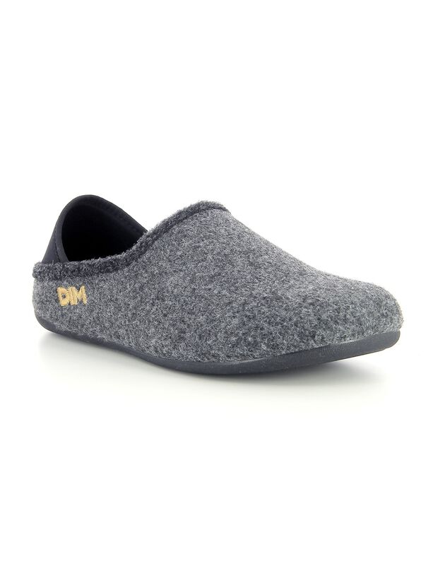 Chaussons homme talon maintenu DIM® (gris foncé)