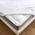 Matrasbescherm in ondoorlatende microvezel, speciaal voor gelede bedbodem (wit)