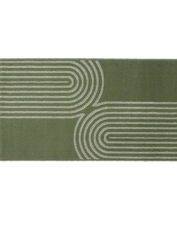 Tapis motif double arche (vert)