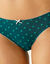 Midislip in stretchkatoen met bloemenprint - set van 4 (blauw / groen)