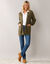 Gilet long porter ouvert, maille anglaise toucher doux (bronze)