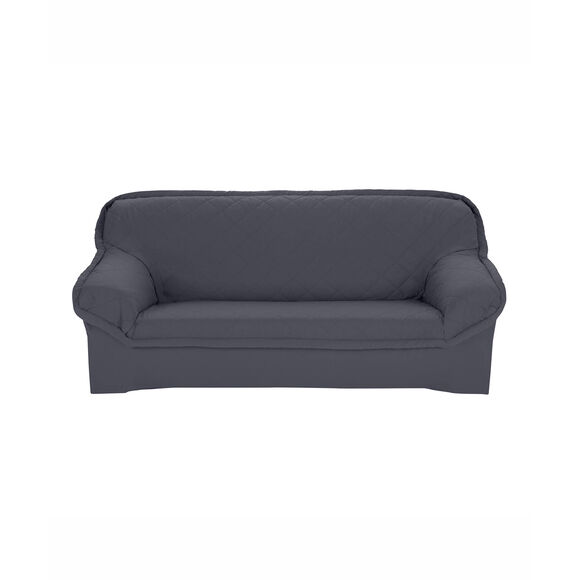 Housse pr&eacute;form&eacute;e matelass&eacute;e - fauteuils et canap&eacute;s (gris anthracite)