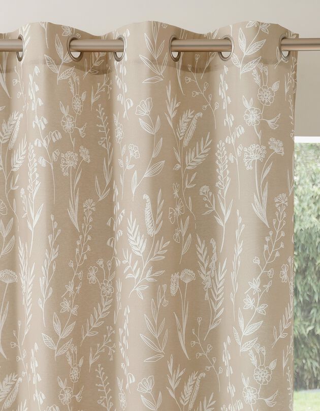 Rideau imprimé bucolique Alessia (beige)
