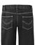 Jean droit 100% coton élastiqué côtés - entrej. 82 cm (black)