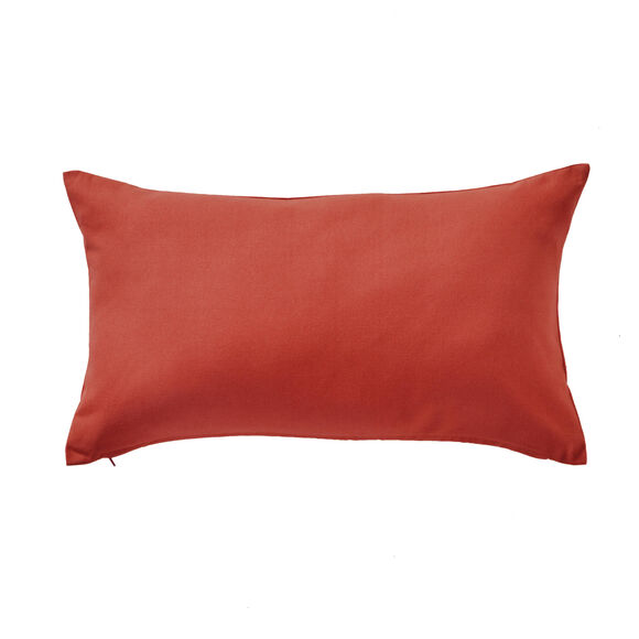 Housse de coussin unie bachette - lot de 2 (terracotta)