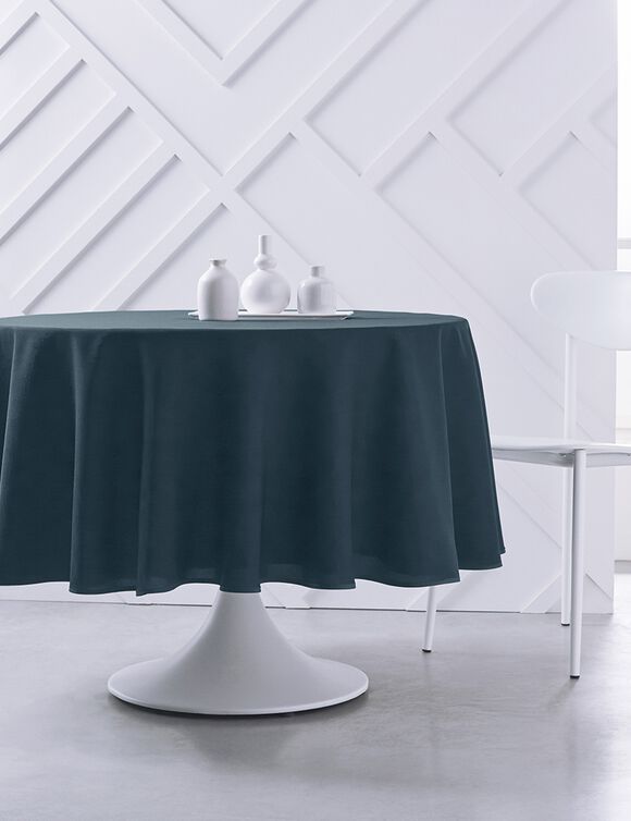 Nappe unie (bleu paon)