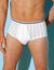 Open slip met hoge taille - set van 2 (wit)