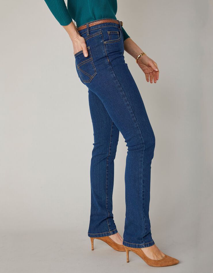 Stretchjeans in recht model - kleine lengte, dark blue Stretchjeans in recht model - kleine lengte, dark blue, hi-res image number 4