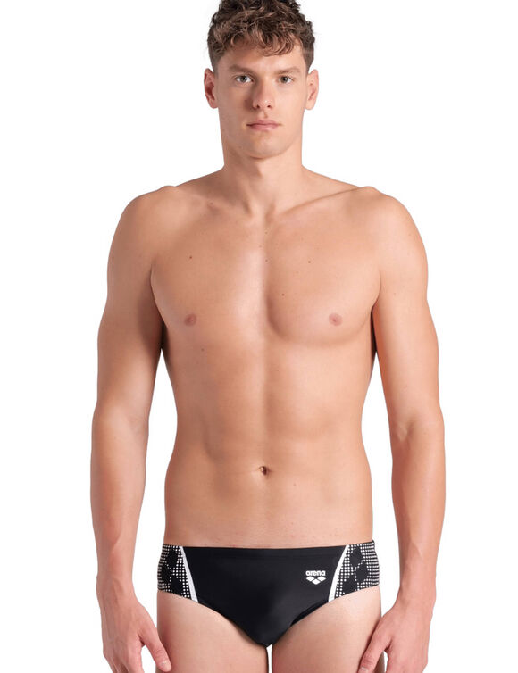 Slip de bain Graphic Arena® (noir / blanc)