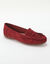 Soepele mocassins van microvezel (bordeaux)