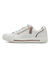 Sneakers met veters en rits (wit)