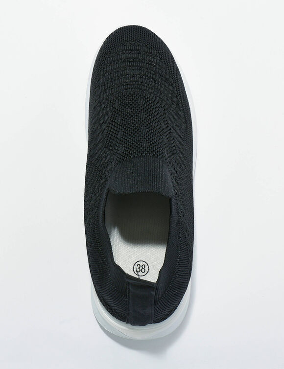 Lichte sneakers in meshtextiel, makkelijk aan te trekken (zwart)