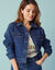 Kort jasje voor Kleine Lengtes, jeans (stone)