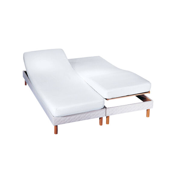 Protège-matelas tête et pieds relevables ultra absorbant (blanc)