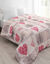 Couette coton imprimé Lovely 400 g/m² (rouge)