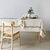 Nappe en coton, imprim&eacute; feuillage (naturel)