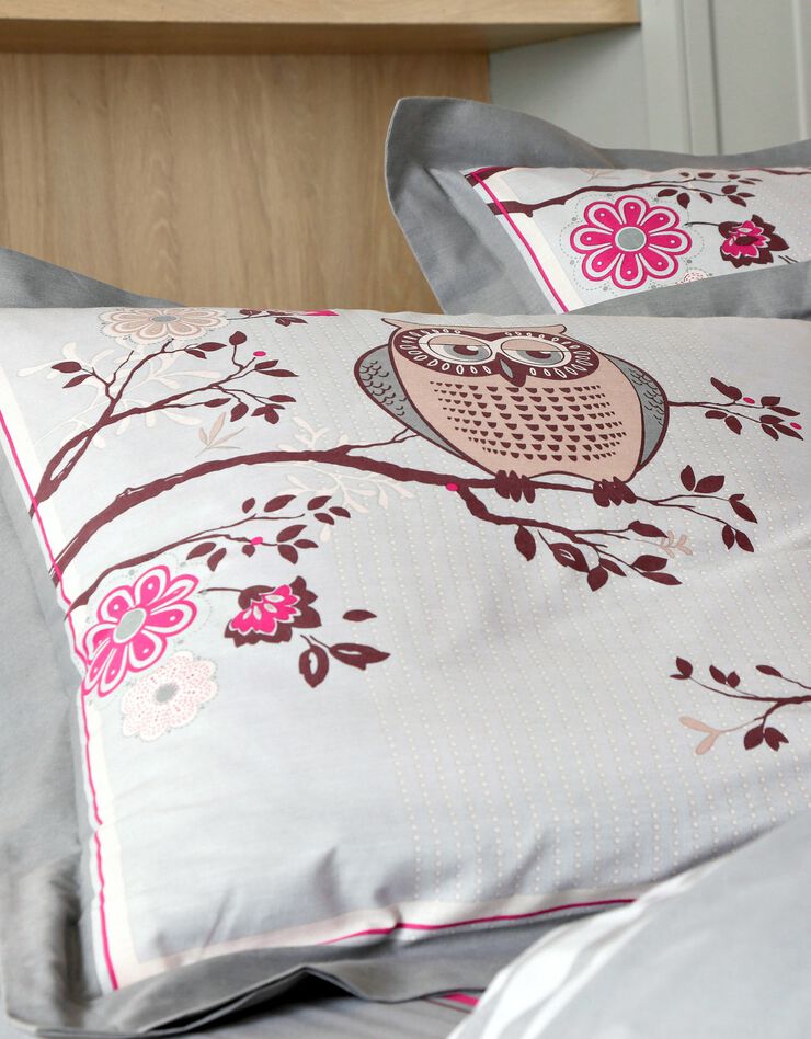 Linge de lit Chouette flanelle, gris Linge de lit Chouette flanelle, gris, hi-res image number 2