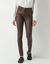 Ultrarekbare, nauwsluitende broek met coating (chocolade)