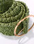 Ceinture tressée à boucle ovale (kaki)