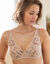 Soutien-gorge forme foulard dentelle bicolore et tulle Nurri - avec armatures flexibles (caramel)