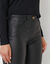 Pantalon droit enduit (noir)