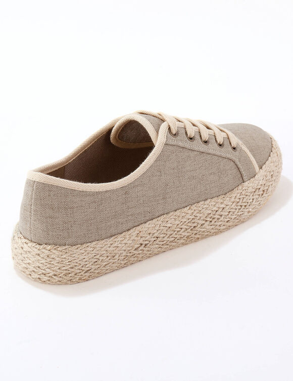  Tennis compensées semelle corde (ficelle)