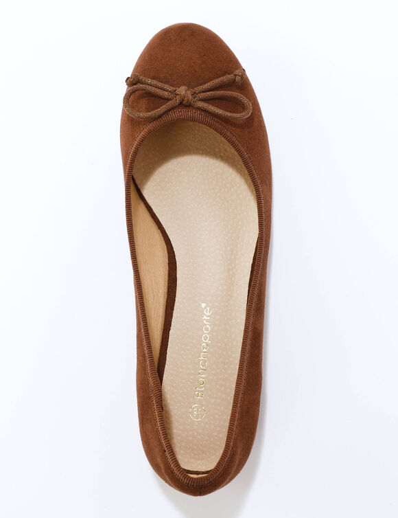 Ballerines plates microfibre (chocolat)