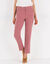 7/8-broek in slimmodel, effen (rozenhout)