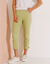 3/4-broek met elastische taille (lindegroen)