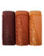 Supermaxislip met kant - set van 3 (chocolade)