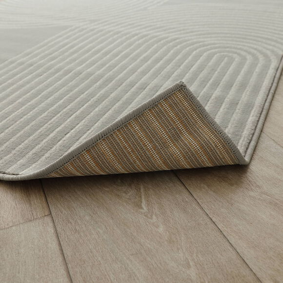 Tapis motif double arche (gris)