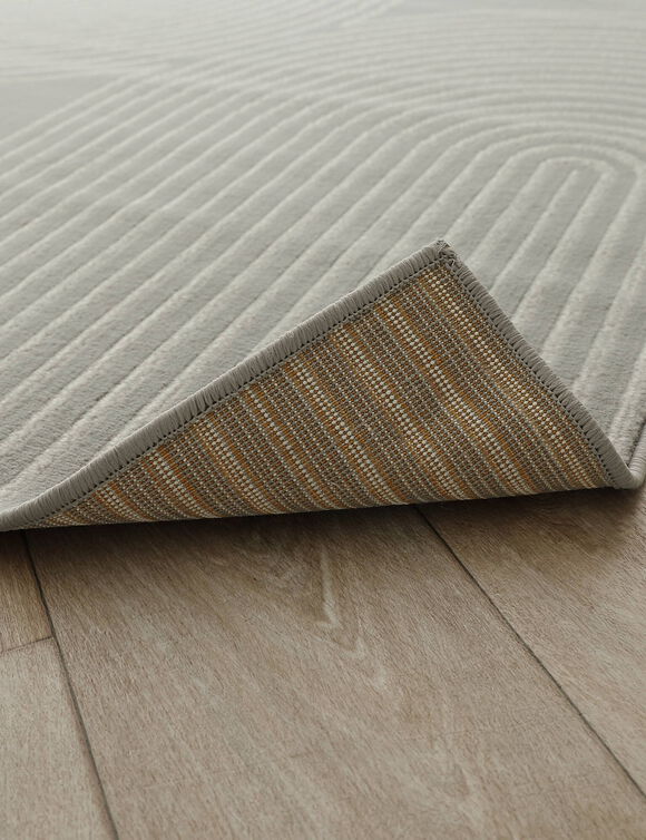 Tapis motif double arche (gris)