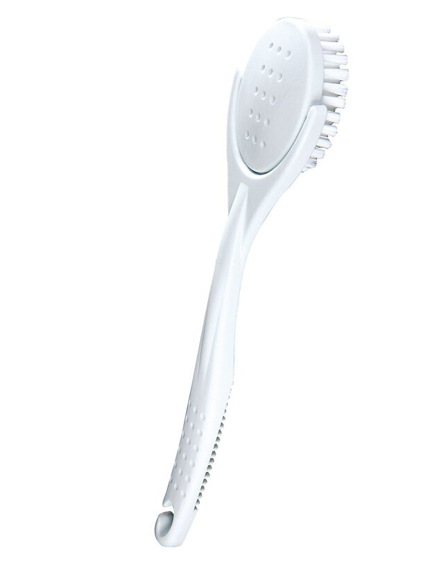 Brosse dos tête pivotante (blanc)