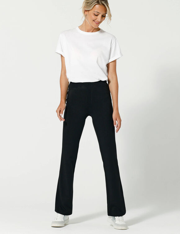 Legging trompette maille jersey (noir)