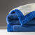 Couverture bicolore pure laine 600 g/m² (bleu)