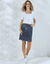 T-shirt met vierkante hals (wit)
