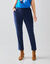 Effen 7/8-broek met taps toelopende pijpen (marine)