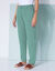 Effen mom fit broek in katoen-linnen (celadon)