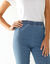 Modellerende jeans met 'platte buik' effect en elastische taille (bleached)