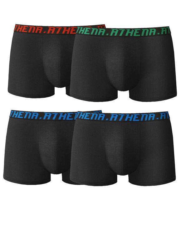 Lot de 4 boxers My Petit Prix Athena&reg; (noir)